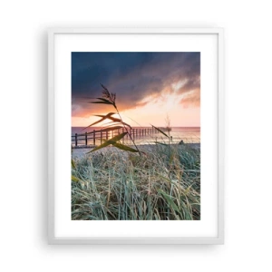 Plakat w białej ramie - Nie przemija z wiatrem - 40x50 cm