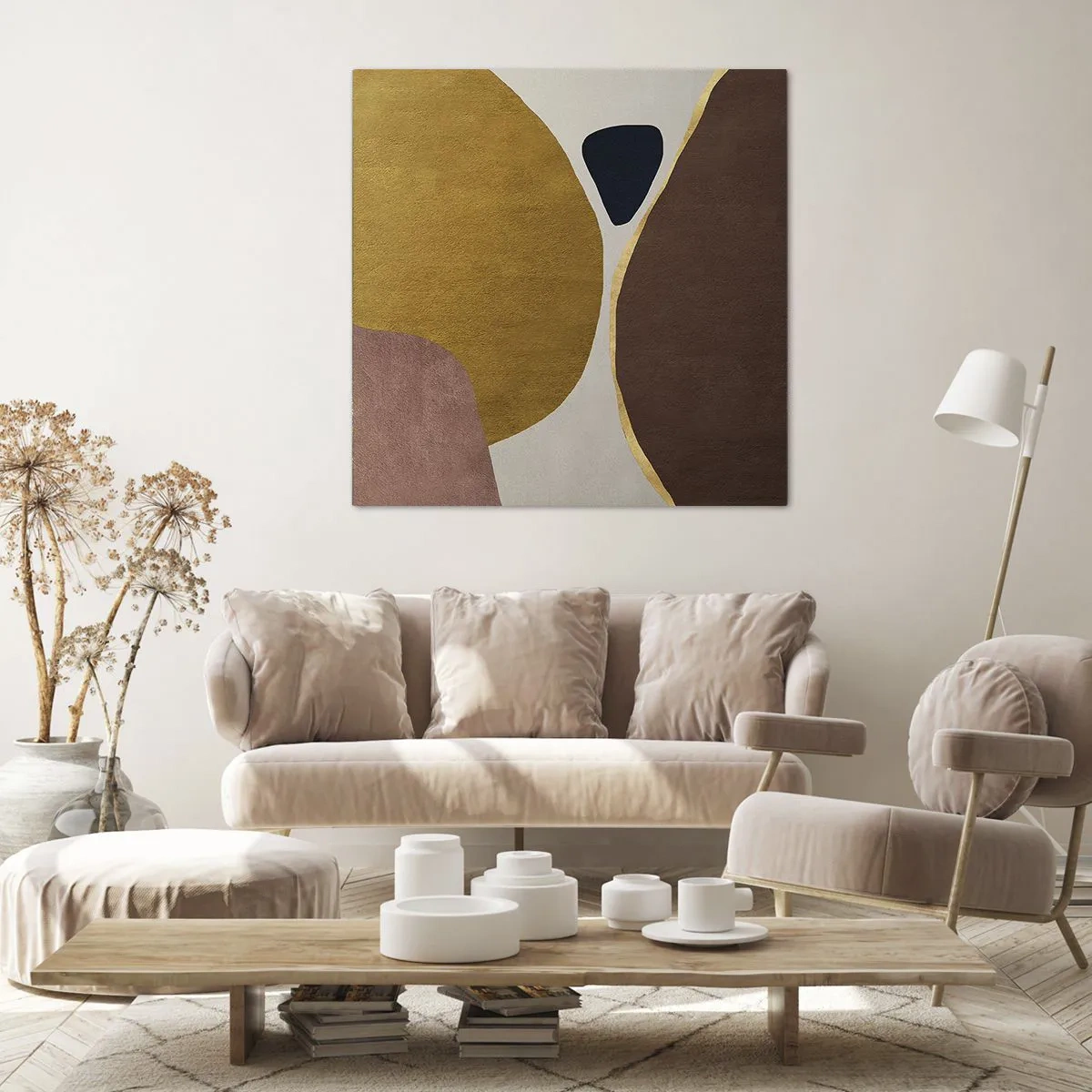 Obraz na płótnie - Abstrakcja – miejsce w przestrzeni - 60x60 cm