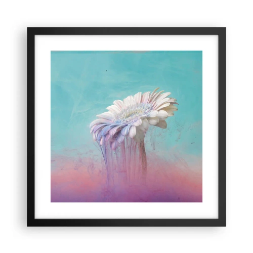 Plakat w czarnej ramie - Zaświaty kwiatów - 40x40 cm