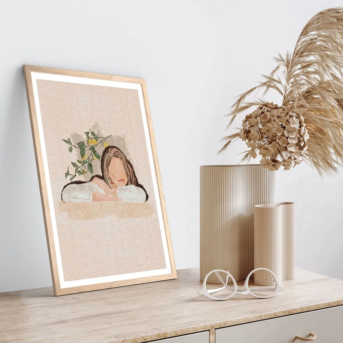 Plakat w ramie jasny dąb - Piękność południa - 70x100 cm