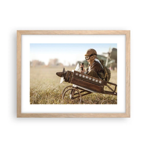 Plakat w ramie jasny dąb - Start ku marzeniu - 40x30 cm