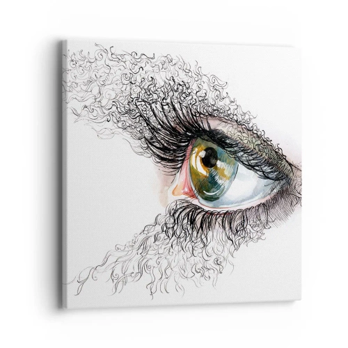 Obraz na płótnie - Zajrzyj wprost do duszy - 40x40 cm
