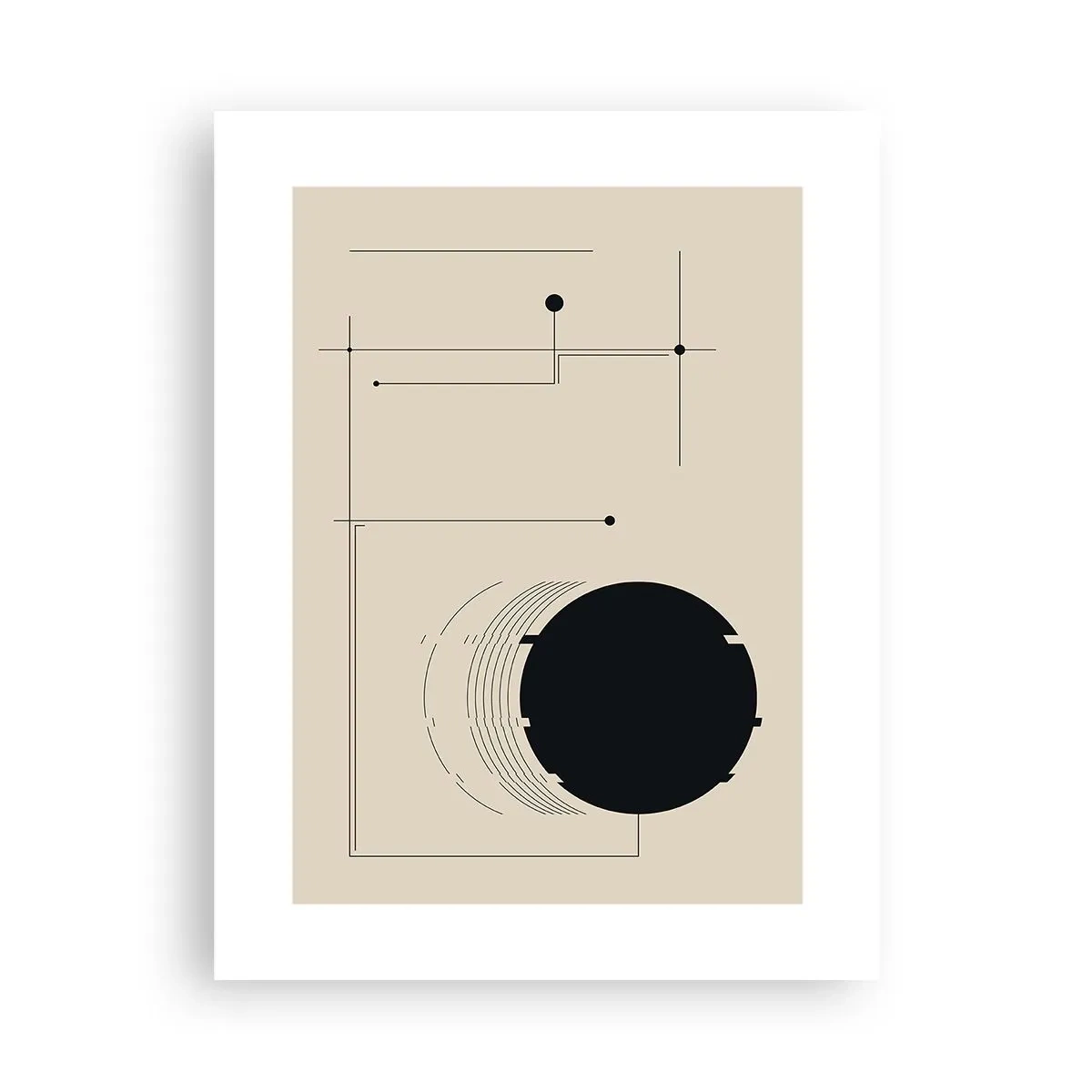 Plakat - Sprężysta i dynamiczna kompozycja - 30x40 cm