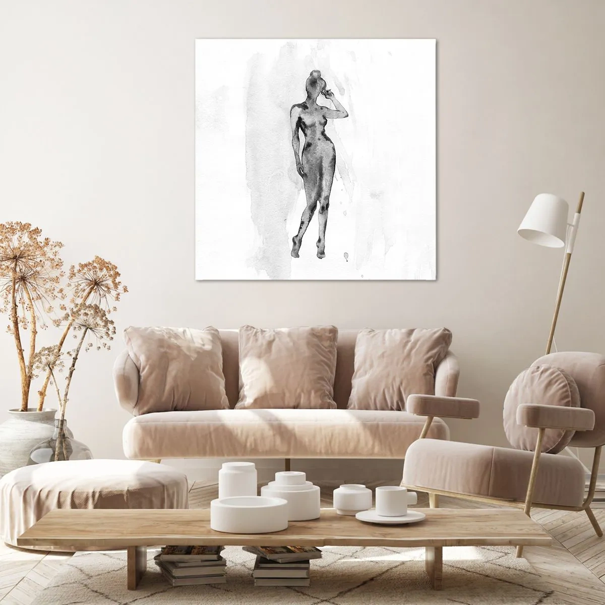 Obraz na płótnie - Studium ideału kobiecości - 40x40 cm