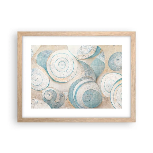 Plakat w ramie jasny dąb - Co kryje muszla? - 40x30 cm