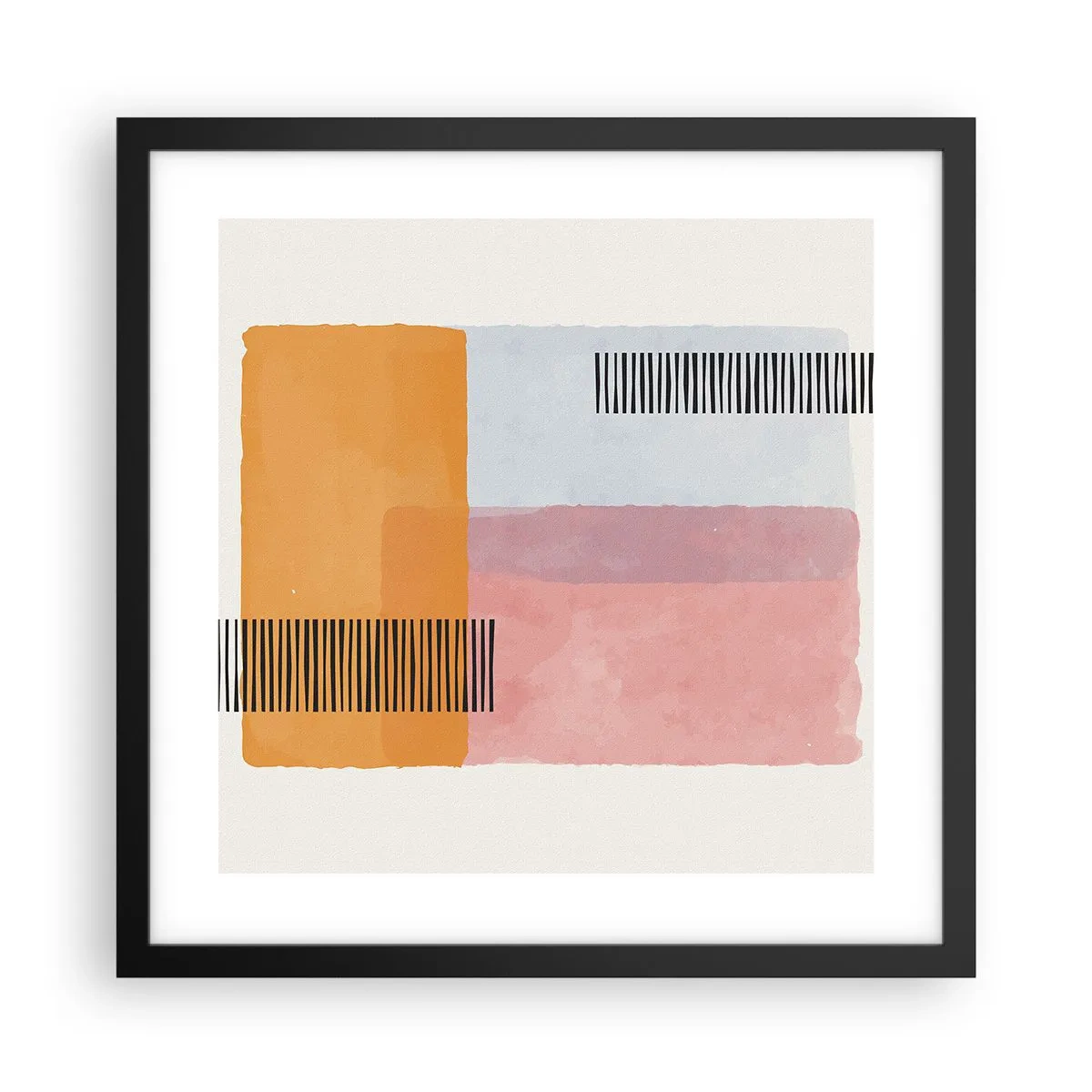 Plakat w czarnej ramie - Z kąta w kąt - 40x40 cm