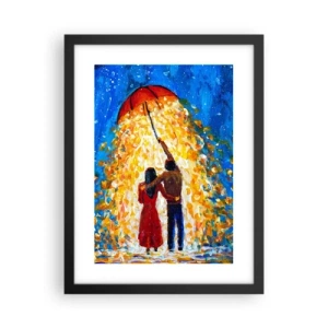 Plakat w czarnej ramie - Magia deszczowego wieczoru? - 30x40 cm