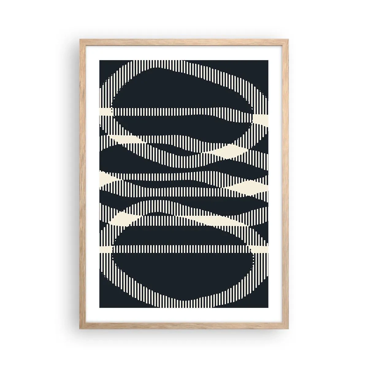 Plakat w ramie jasny dąb - Próba przełamania ciemności - 50x70 cm