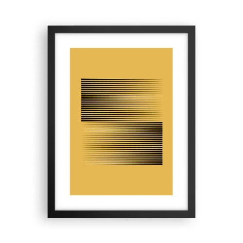 Plakat w czarnej ramie - Kwadratura przeciwieństw - 30x40 cm