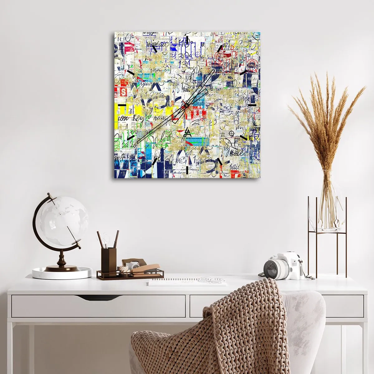 Zegar ścienny - Po prostu cieszy oczy - 40x40 cm