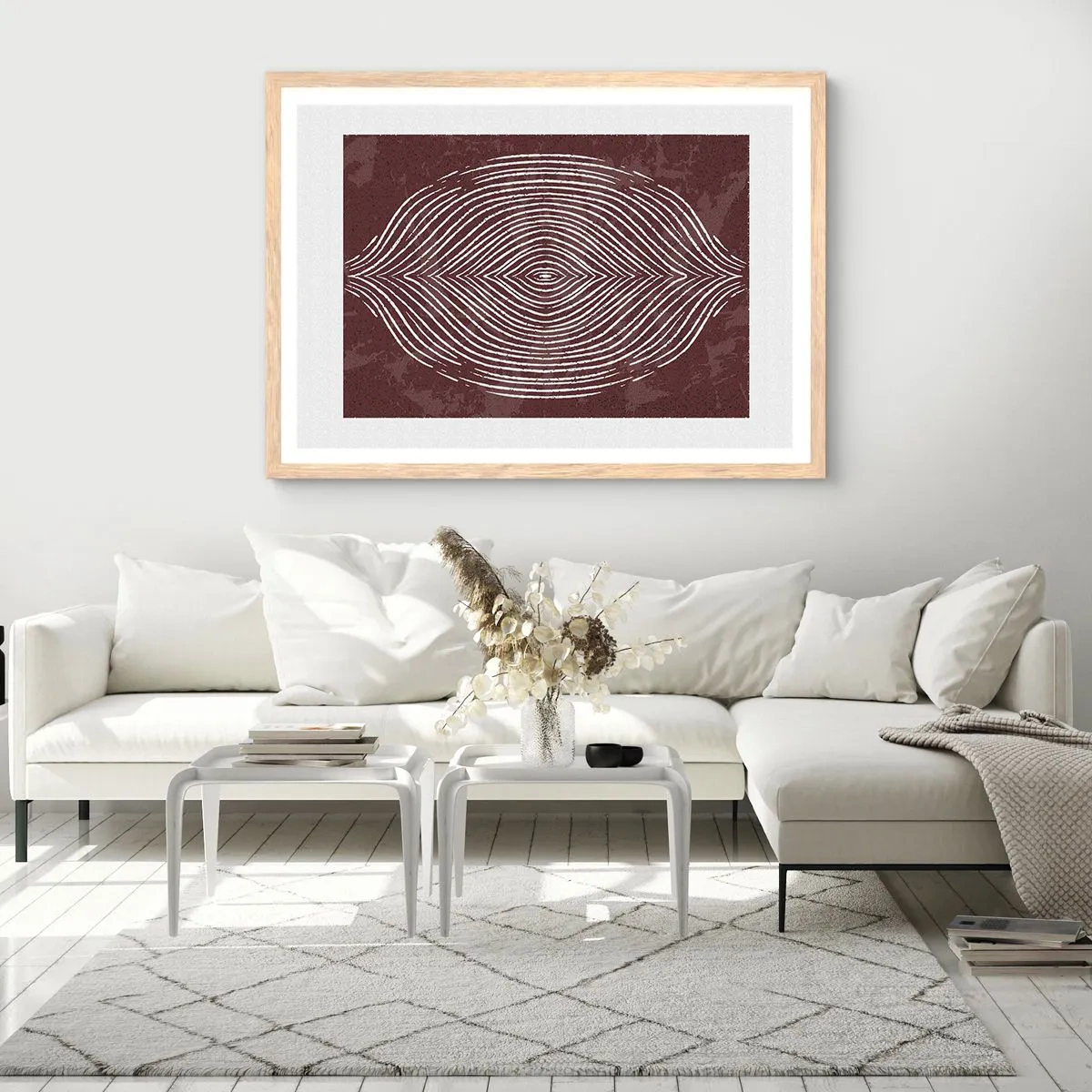 Plakat w ramie jasny dąb - Przestrzeń mówi - 91x61 cm