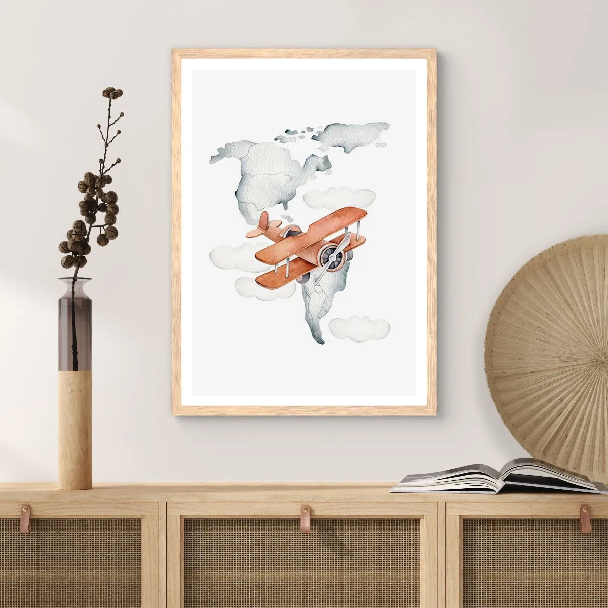 Plakat w ramie jasny dąb - W pionierskim duchu - 70x100 cm