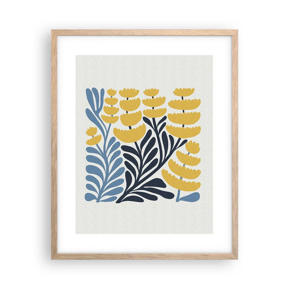Plakat w ramie jasny dąb - Słoneczna rabata - 40x50 cm