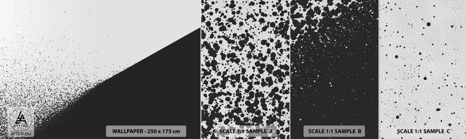 Fototapeta Próbka Premium Sand - Coraz szybciej, coraz więcej - Abstrakcja, Grafika, Czarno-Biały - 100x30 cm