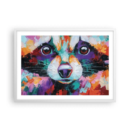 Plakat w białej ramie - Tylko dobre emocje - 70x50 cm