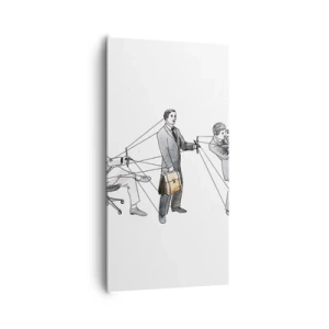 Obraz na płótnie - Każdy swego pana ma - 65x120 cm