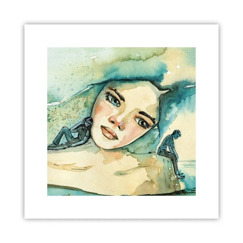 Plakat - Am I blue? - 30x30 cm