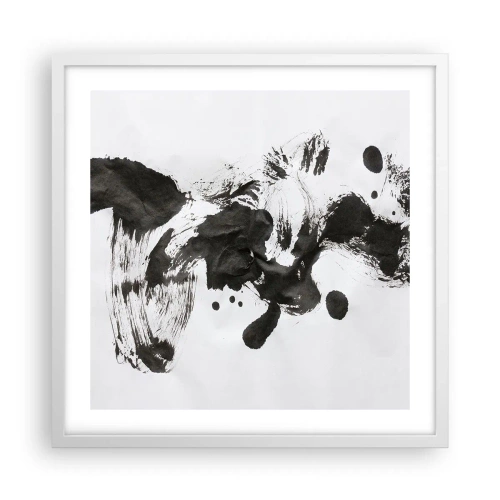 Plakat w białej ramie - W szaleństwie metoda? - 50x50 cm