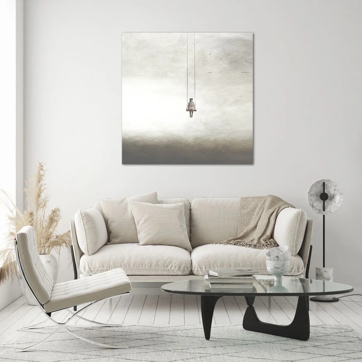 Obraz na szkle - Dziecko w nas - 40x40 cm