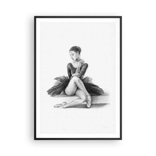 Plakat w czarnej ramie - Zaczarowana tańcem - 70x100 cm
