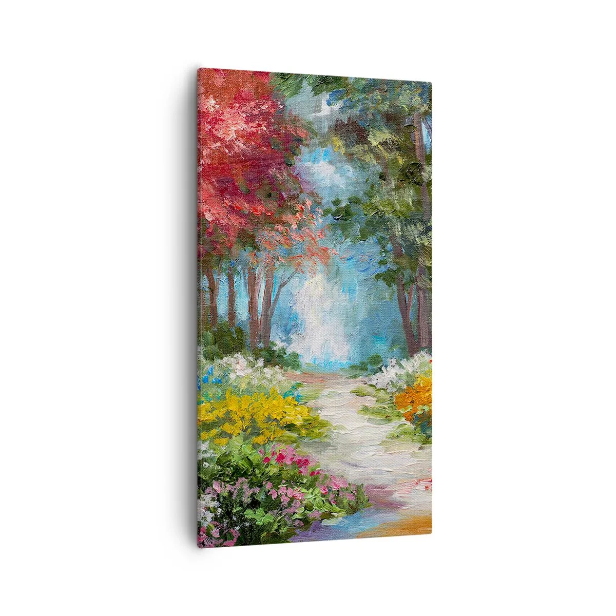 Obraz na płótnie - Leśny ogród, kwietny las - 55x100 cm