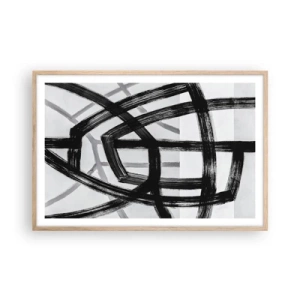 Plakat w ramie jasny dąb - Budowanie głębi - 91x61 cm