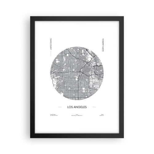 Plakat w czarnej ramie - Anatomia Los Angeles - 30x40 cm