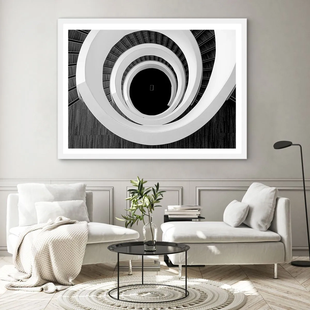 Plakat w białej ramie - Do istoty rzeczy - 70x50 cm