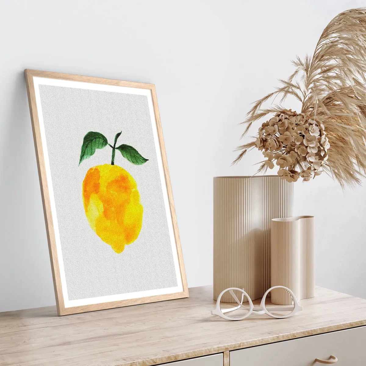 Plakat w ramie jasny dąb - Jak poznać smak słońca - 50x70 cm