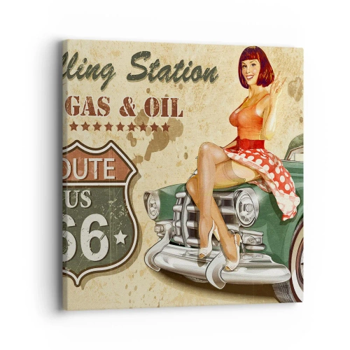 Obraz na płótnie - Wspaniałe lata 40. - 40x40 cm