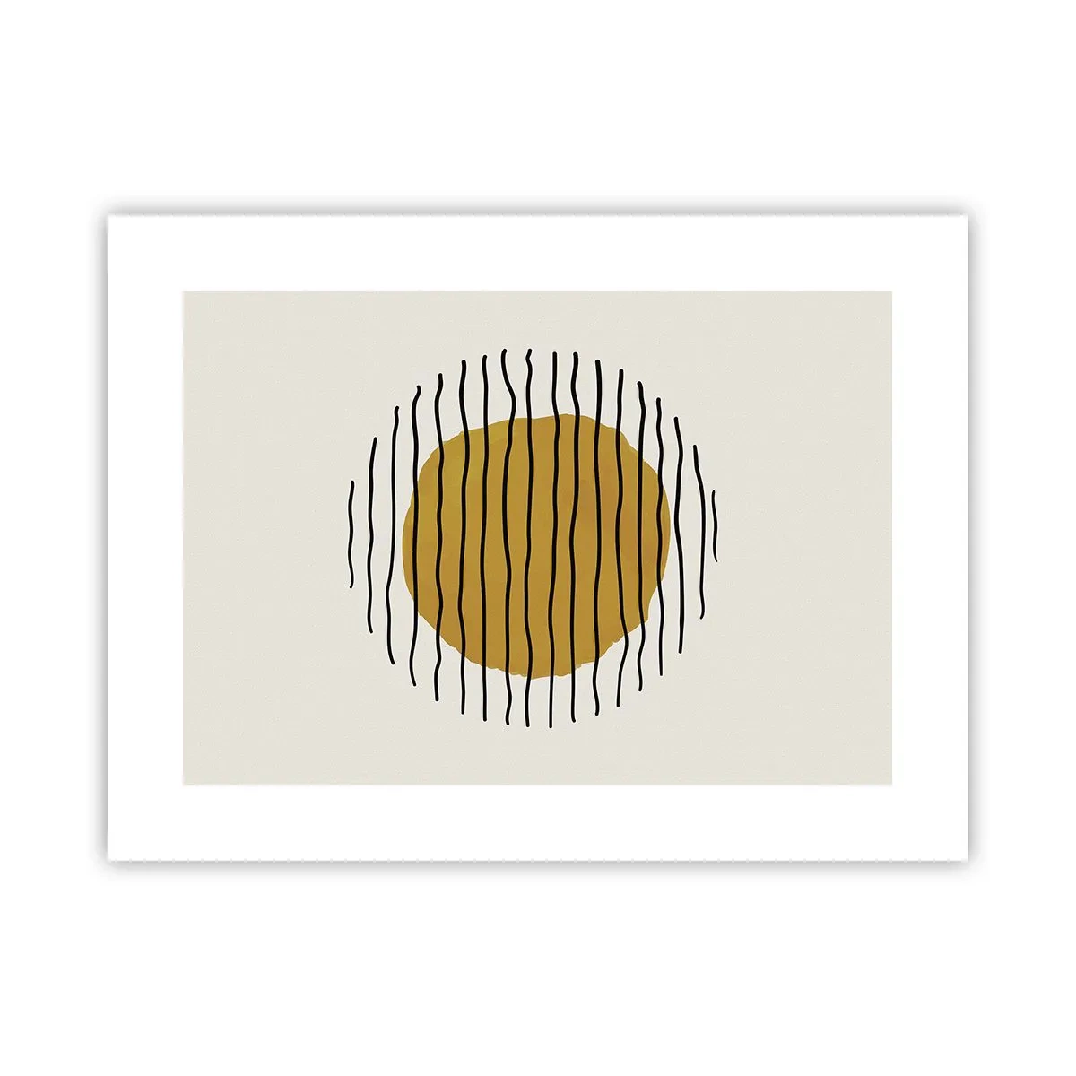 Plakat - Abstrakcja drżąca od żaru - 40x30 cm