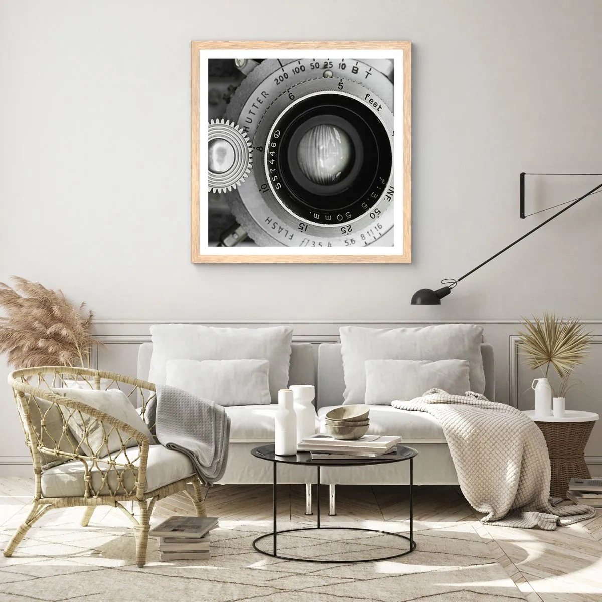 Plakat w ramie jasny dąb - Opowieść o Hollywood - 50x50 cm