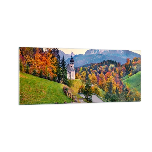 Obraz na szkle - Pejzaż jak malowanie - 100x40 cm