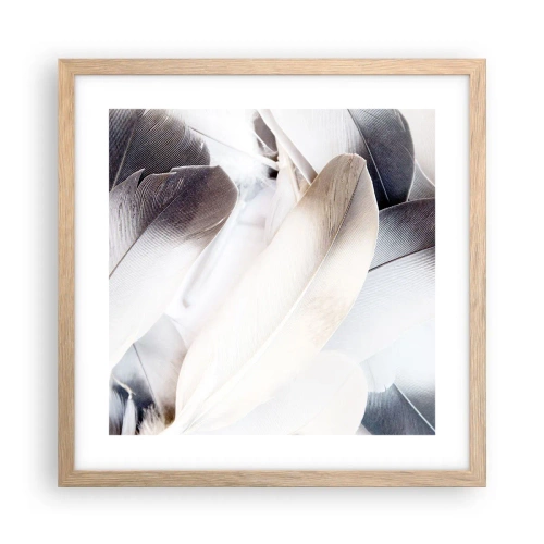 Plakat w ramie jasny dąb - Niemal anielskie - 40x40 cm