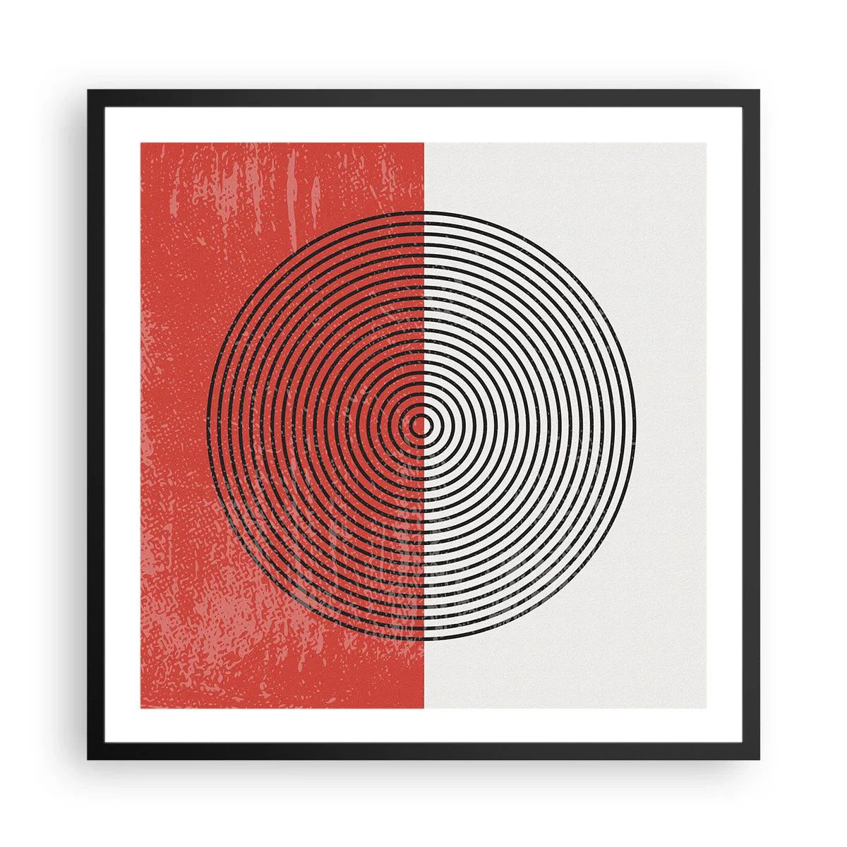 Plakat w czarnej ramie - W samo sedno - 60x60 cm