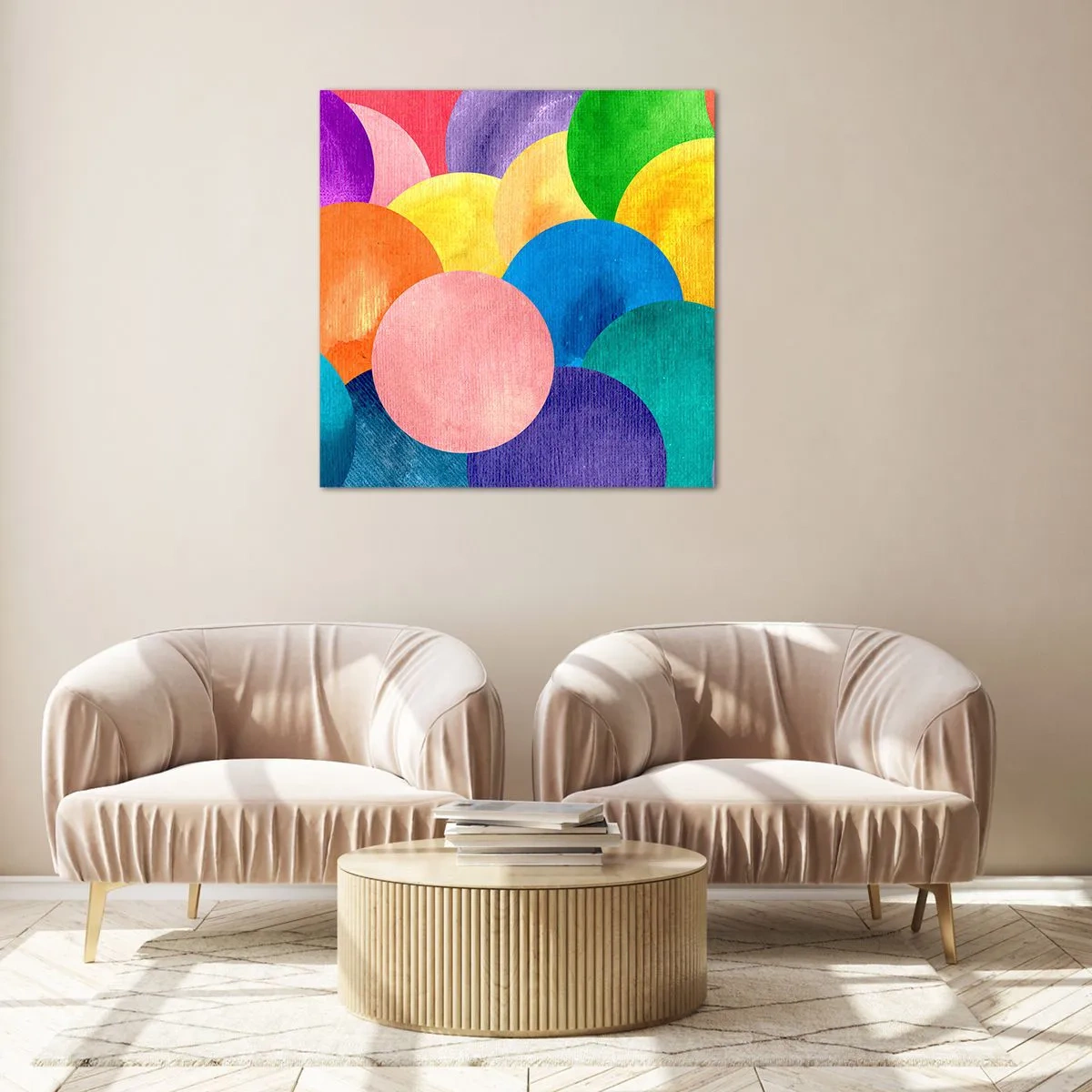 Obraz na szkle - Pierwotna pełnia życia - 70x70 cm