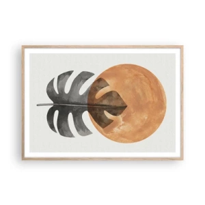 Plakat w ramie jasny dąb - Zawsze słońce - 100x70 cm