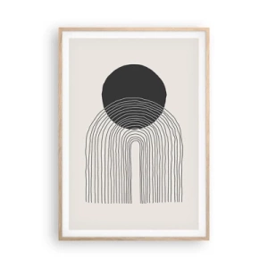 Plakat w ramie jasny dąb - Drżenie i pewność - 70x100 cm