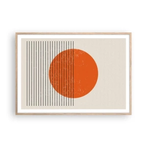 Plakat w ramie jasny dąb - Zawsze słońce - 100x70 cm