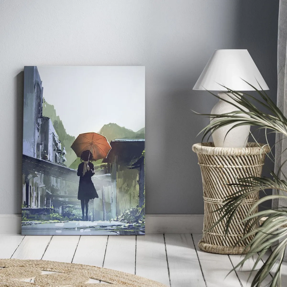 Obraz na płótnie - Ożywczy deszcz - 65x120 cm