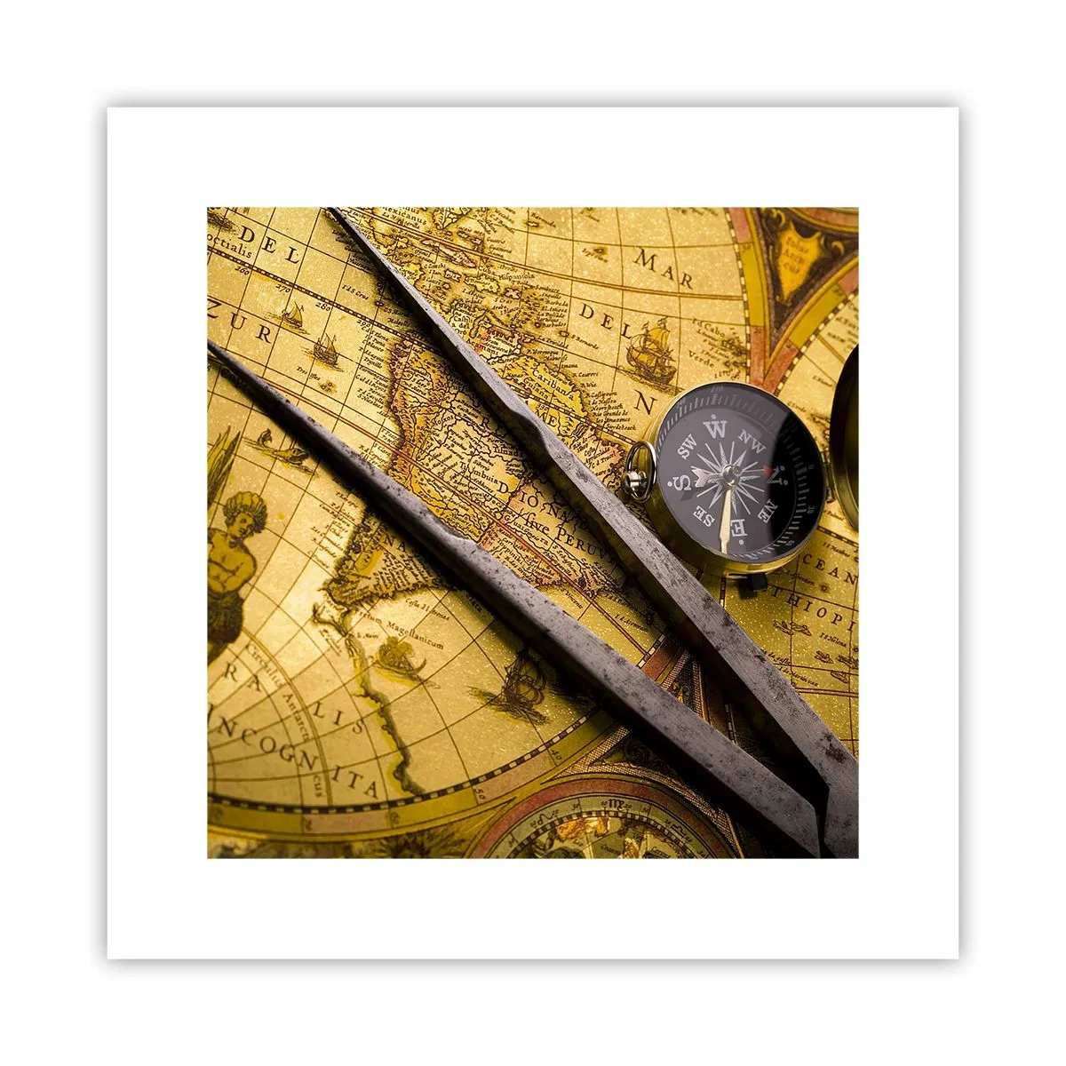 Plakat - Gdze te skarby? - 30x30 cm