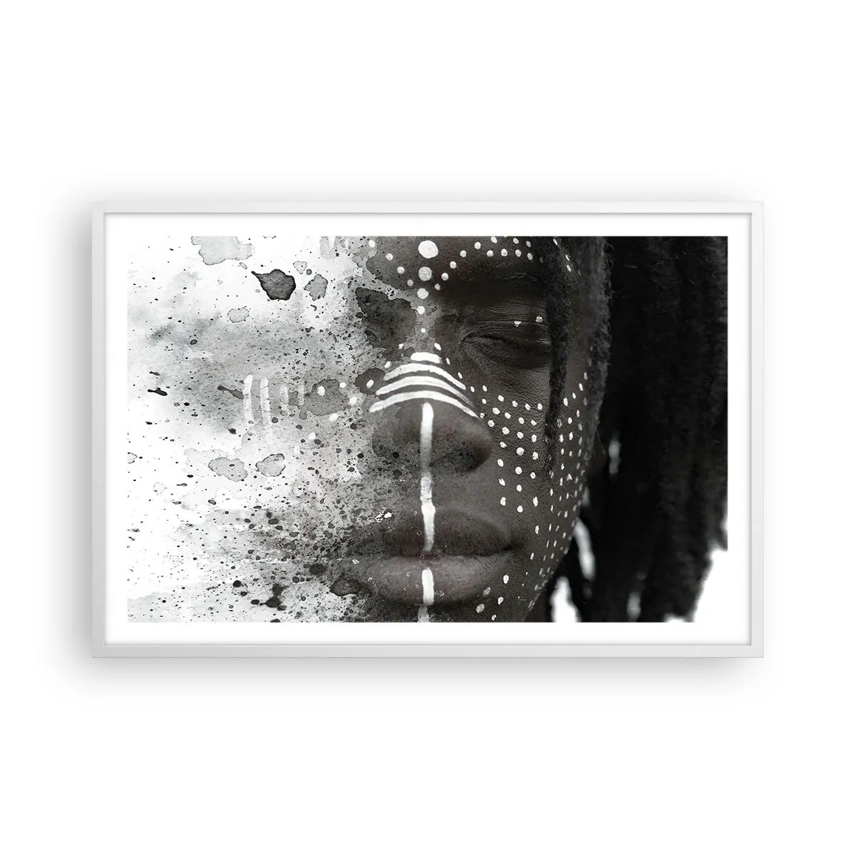 Plakat w białej ramie - Odkryj pierwotnego ducha - 91x61 cm