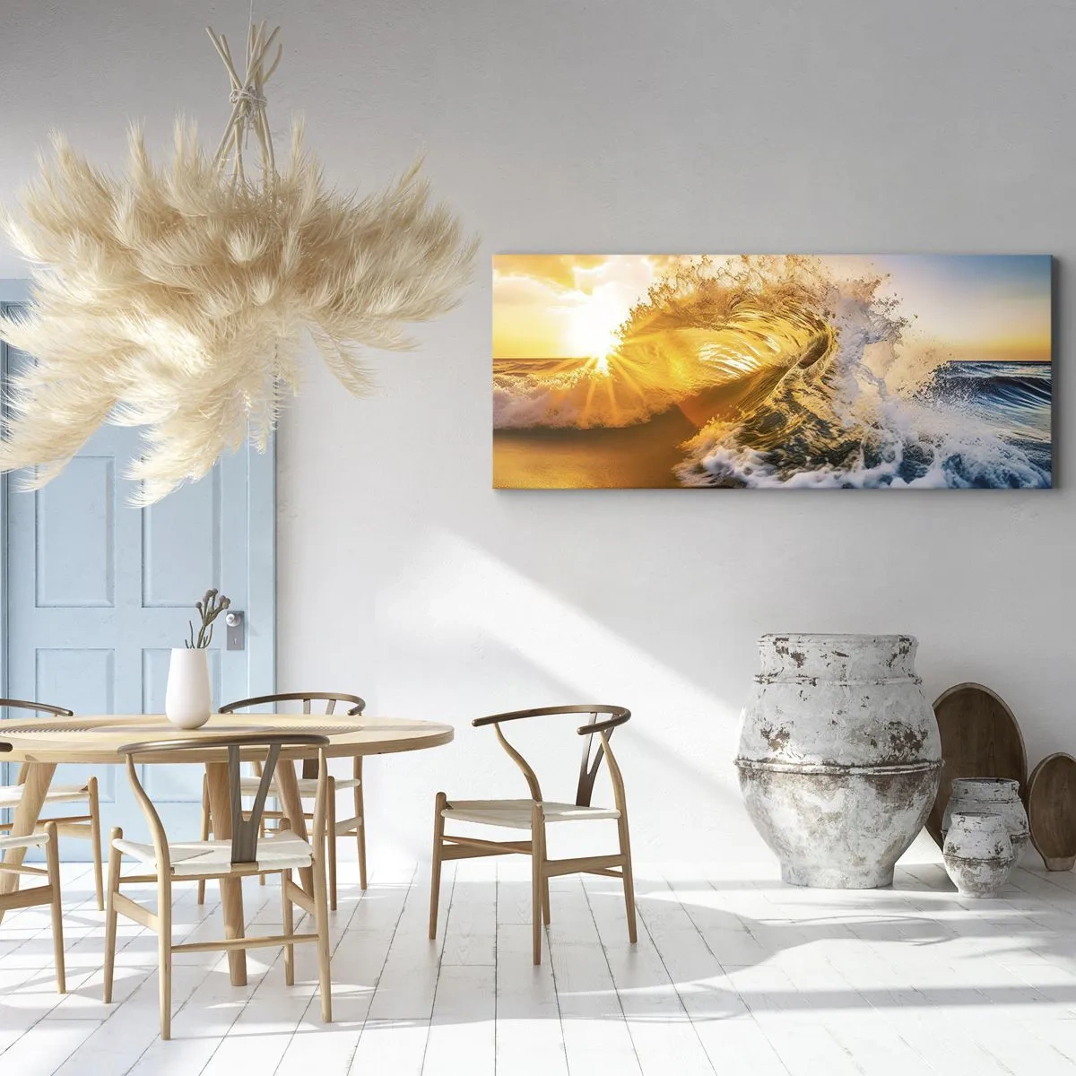 Obraz na płótnie - Zabawa na piasku - 100x40 cm