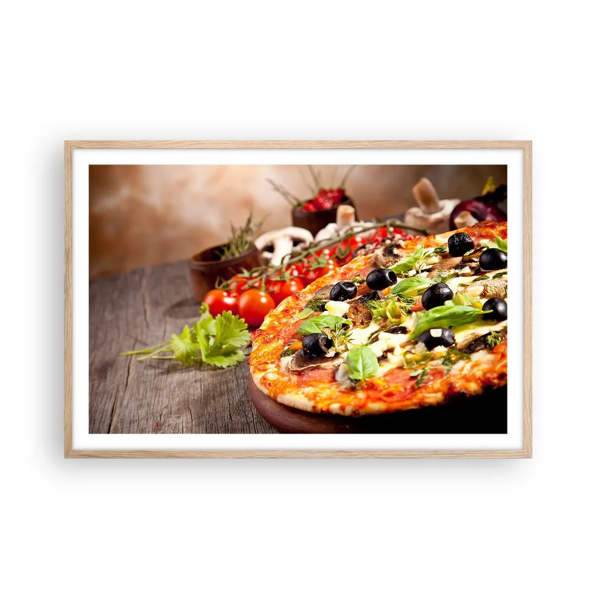 Plakat w ramie jasny dąb - Z tellurycznych ingrediencji - 91x61 cm