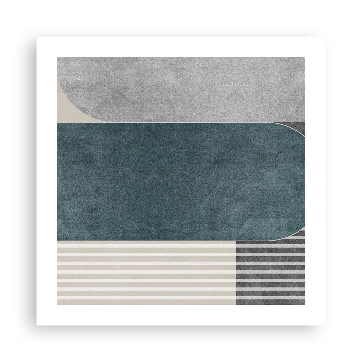 Plakat - Kompozycja na poziomie - 50x50 cm