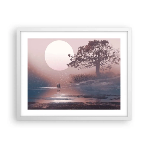 Plakat w białej ramie - Nocne dziwy - 50x40 cm