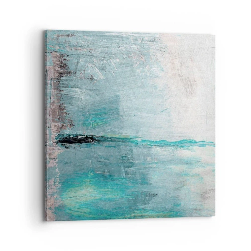 Obraz na płótnie - Horyzontalnie w błękicie - 70x70 cm