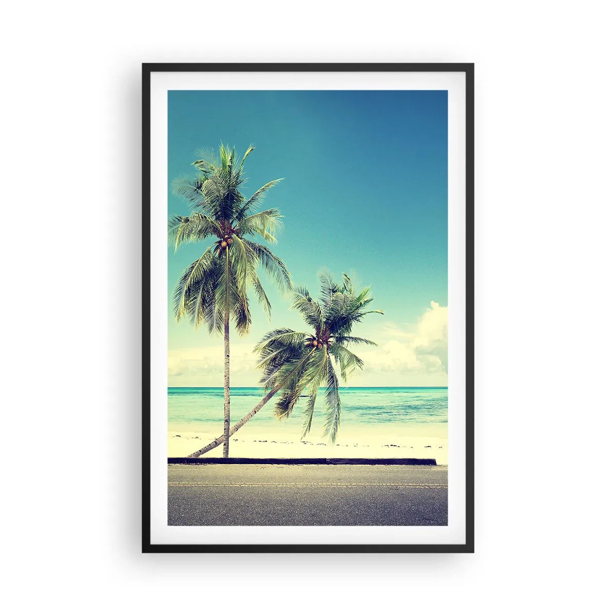 Plakat w czarnej ramie - Wakacje czas zacząć - 61x91 cm