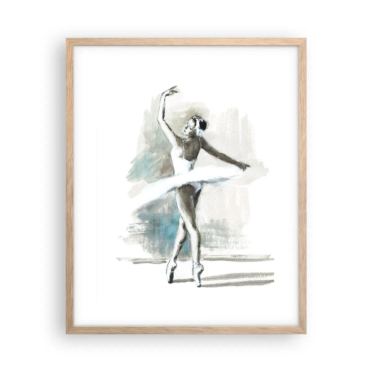 Plakat w ramie jasny dąb - Zaklęta w łabędzia - 40x50 cm
