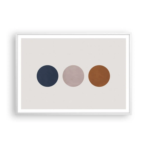 Plakat w białej ramie - Symbol doskonałości - 100x70 cm